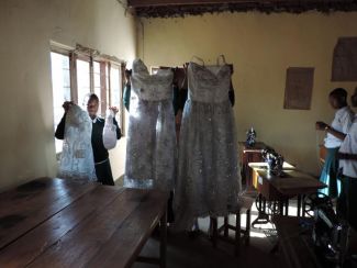 Wedding dresses made in the Tailoring Course