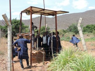 Rewiring the solar panels at the solar pump