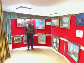 Ray with his art