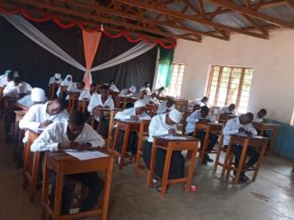 Students sitting their final exams
