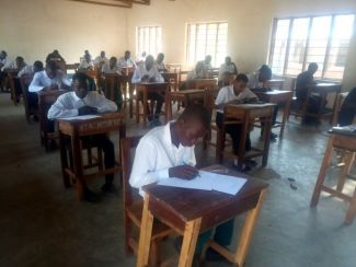 Students sitting their mock exams