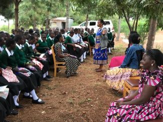 Nyaishozi_Secondary_School_matron_Regina_taking_the_DfG_course_at_Rugu_Secondary_School