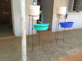 Wash stations outside classrooms